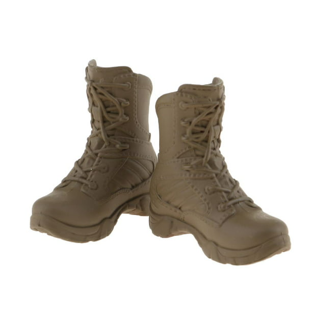 Zapatos de mujer policía 1/6, botas de para figura de acción femenina de 12  pulgadas, color blanco Verde Sunnimix Figura de acción Botas de combate