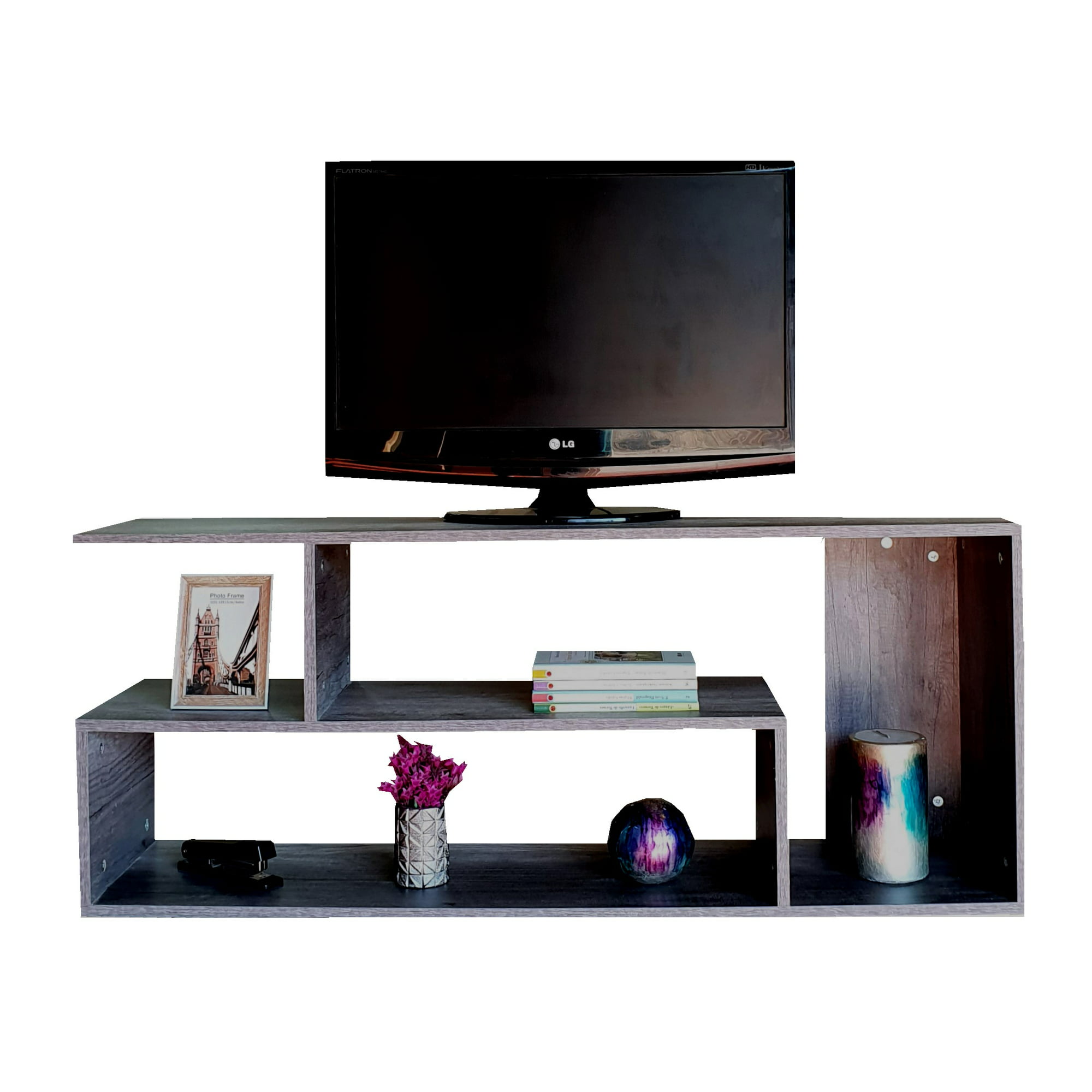 Mueble para TV. Minimalista, Moderno, Hermoso Y Elegante (Gris) DECOMOBIL  TVG-120X60-G