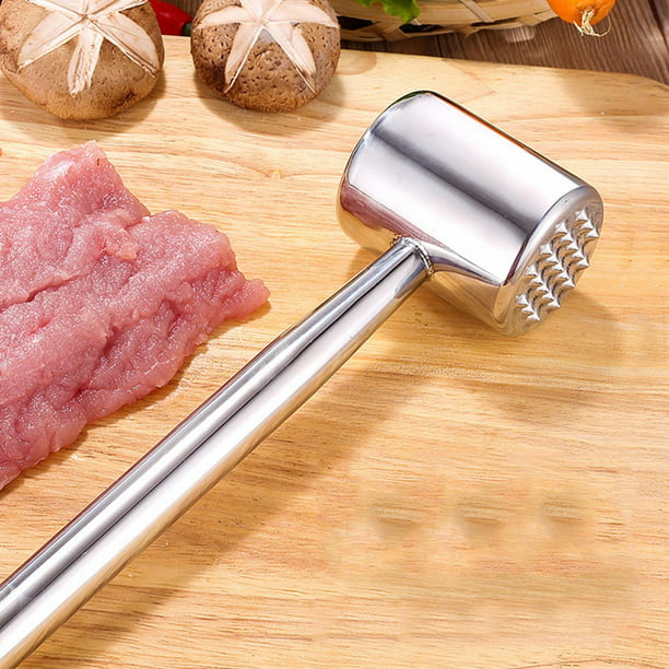 Mazo para carne de acero inoxidable 304, herramienta para ablandar carne,  para uso doméstico en la cocinaFoodAndBeverage Fyydes Descripción de la  referencia