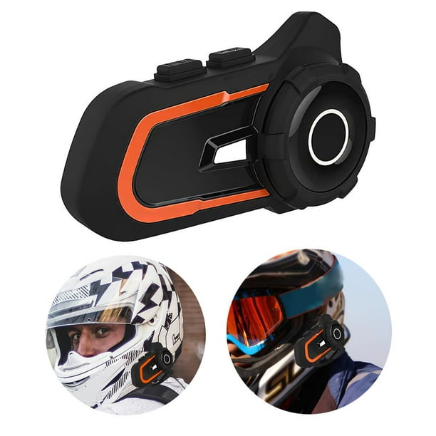 Auriculares Bluetooth para motocicleta, BT-S2, intercomunicador de casco de  motocicleta hasta 3 ciclistas 1000 M, sistema de comunicación de casco