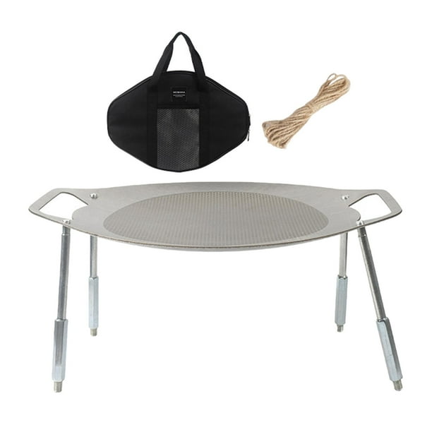 Plato Barbacoa,Barbacoa Portátil Camping Plancha 38cm Universal,Bandeja de  aluminio para no pegar parrillas para barbacoa al aire libre,Sartén para  asar en la estufa Utensilios de cocina para kusrkot Plato Barbacoa