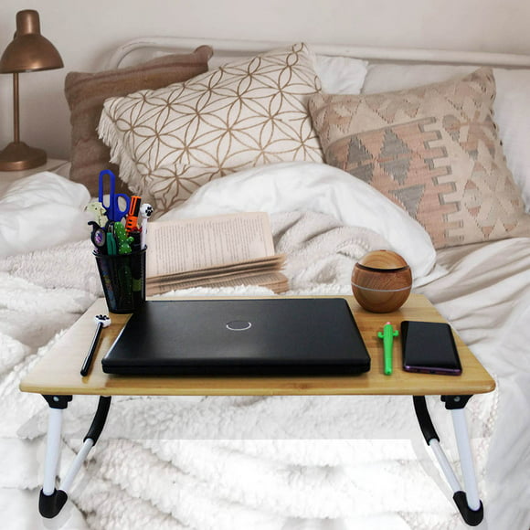 mesa para laptop idea nuova bambú mesa cama