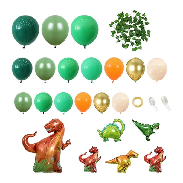 Paquete de 4 globos gigantes de aluminio de dinosaurio para decoración de  fiesta de cumpleaños de dinosaurios