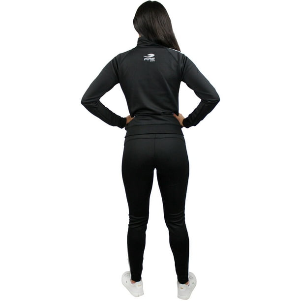 Conjunto Deportivo Dama Mujer Negro Chica Fire Sports Conjunto deportivo/ Pants/Negro