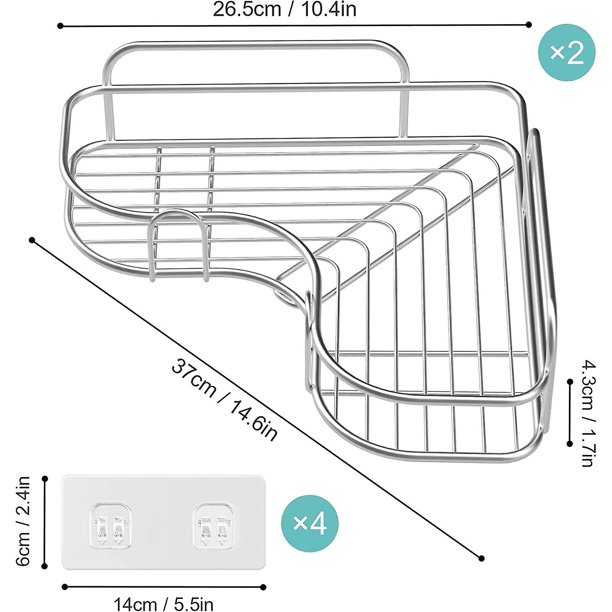 Paquete de 8 soportes para barra de cortina sin taladrar. Ganchos  autoadhesivos para barra de cortina. TUNC Sencillez