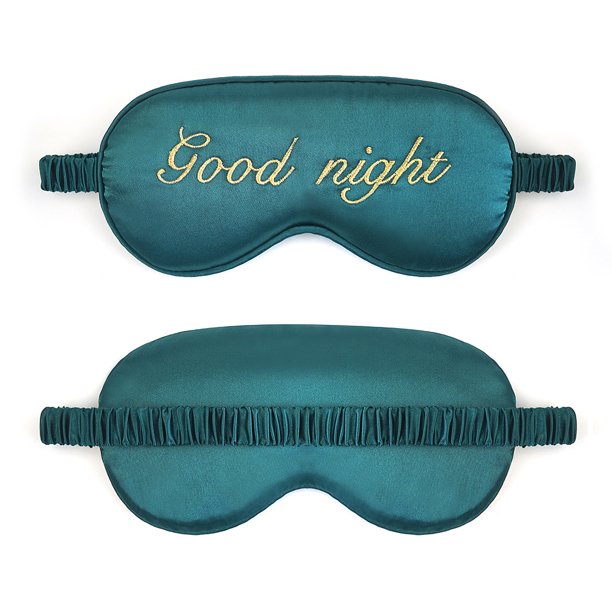 Antifaz para dormir (negro) + antifaz para dormir (azul) para mujeres y  hombres, para dormir de lado, bloqueo de luz, máscara de dormir con copa