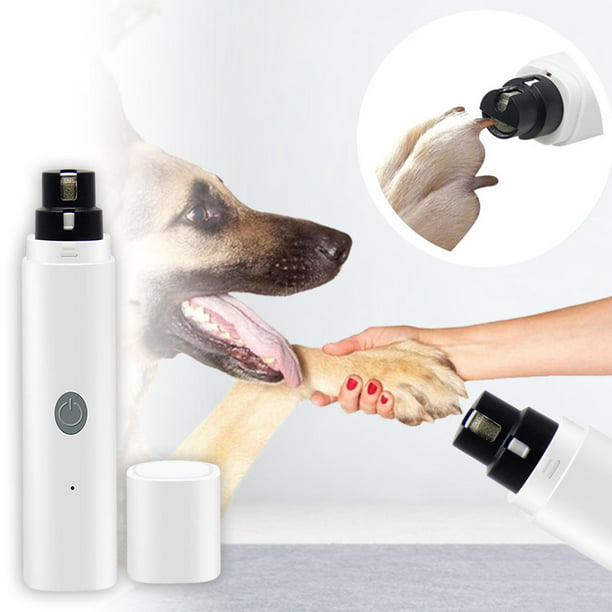 Corta uñas y pulidor eléctrico para mascotas. Recargable, incluye cable USB.