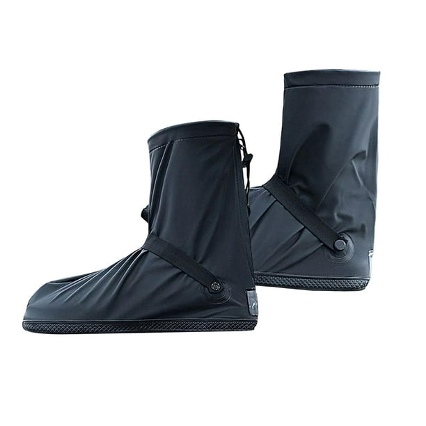  Milisten - Cubrezapatos impermeables de silicona para botas de  lluvia con cremallera, protectores de zapatos para laboratorio, hospital,  al aire libre, talla S, color negro : Herramientas y Mejoras del Hogar