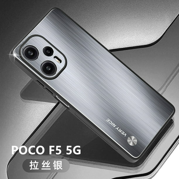 POCO F5 Pro 5G Funda Para : Aleación De Aluminio Bruñida + TPU + Teléfono A  Prueba De Golpes Para PC