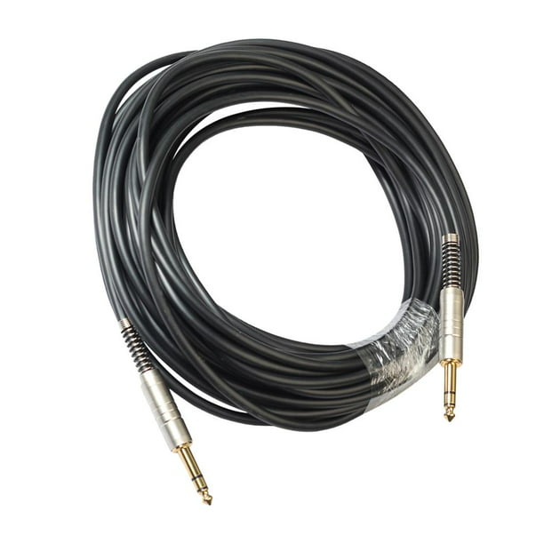 Cable de guitarra Cable de instrumento Trenzado Desequilibrado para bajo  Guitarra eléctrica , 1.8M 1 Baoblaze Latiguillos