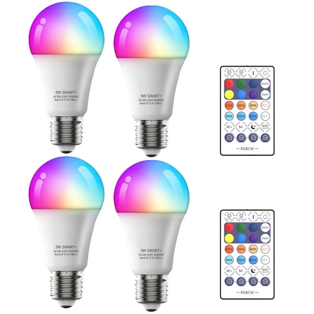 Lamparas LED Bombillas Inteligentes Bombilla WiFi Luces LED, 40% OFF