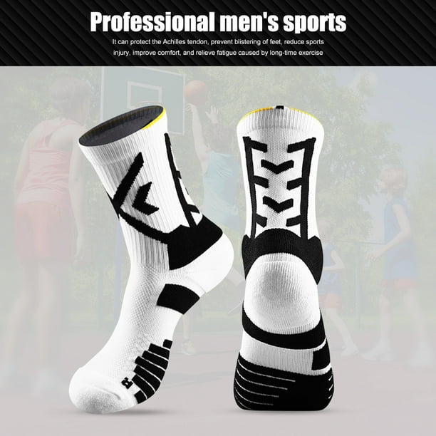 Calcetines de fútbol de compresión para hombre, calcetines deportivos de  béisbol, fútbol, ​​tenis (naranja) Likrtyny Para estrenar
