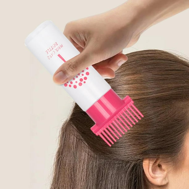 Botella aplicadora de peine / Aplicador de aceite para el cabello / 180ml /  Tinte para el cabello con escala de cepillo Rosa Yuyangstore Peine de tinte  para el cabello