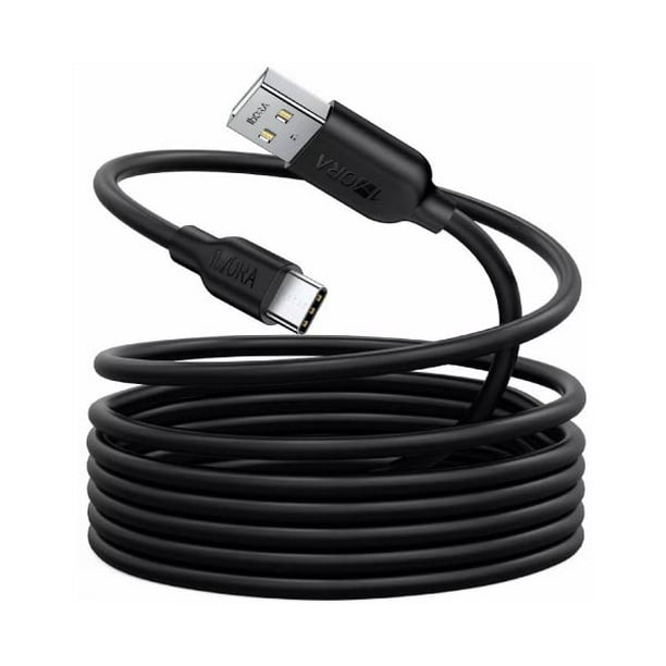 Cable De Carga Y Datos Usb-a A Usb-c Contact 20 W, Carga Rápida, 1 M, Negro  con Ofertas en Carrefour