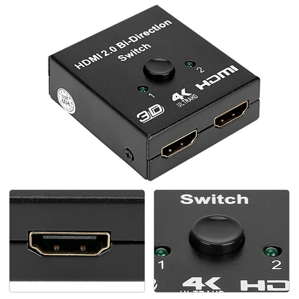 Equip Switch 2x HDMI 4k Conmutador/Divisor Bidireccional