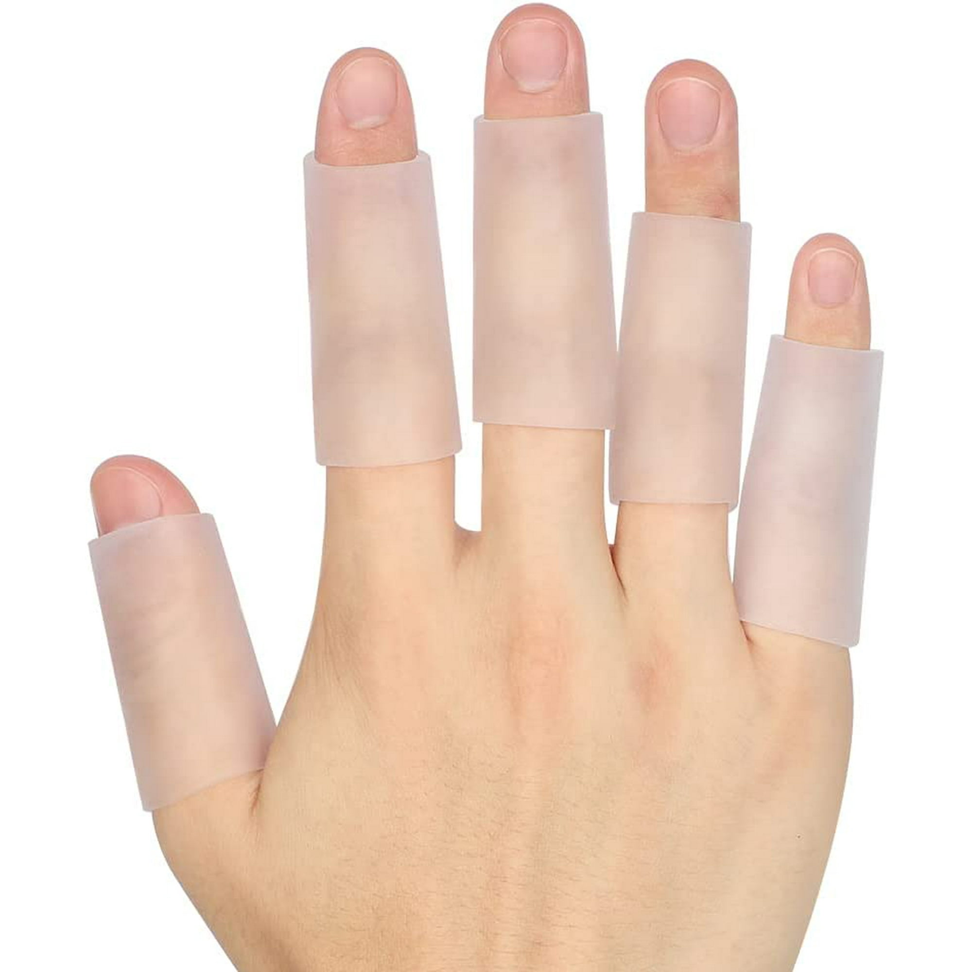 Protectores de dedos de gel de silicona transpirables, 14 unidades para  mujeres y hombres, fundas para dedos grandes para ampollas, callos, dedos  en