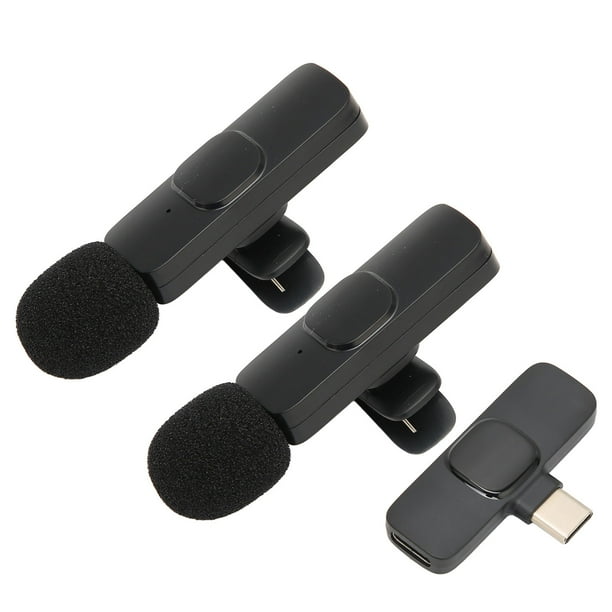 Micrófono Inalámbrico De Solapa Clip Lavalier Mic Plug-Play para