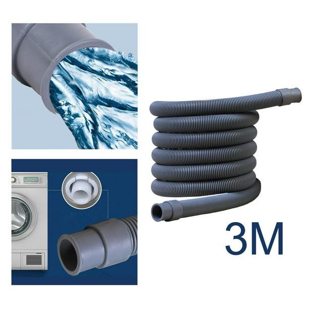 Mangueras de desagüe para lavadora, flexible, tubo de expulsión de salida  de aguas residuales, tubos de extensión para accesorios , 300cm Gloria  manguera de drenaje
