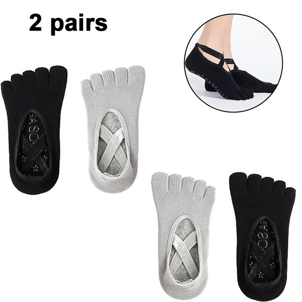 Calcetín de Pilates Full Toe Elle – black