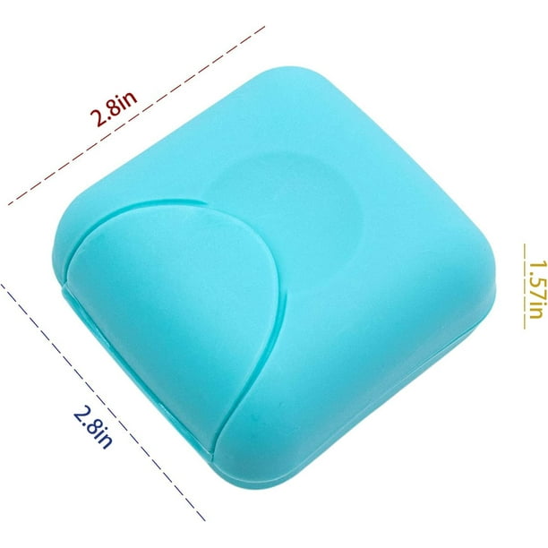 Estuche de jabón de plástico Contenedor de jabonera de viaje con tapa para  el baño en el hogar Senderismo al aire libre, paquete de 4 jaboneras  portátiles de color caramelo (pequeño) XianweiShao