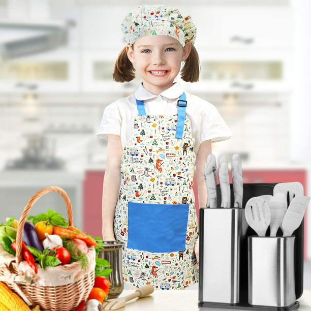 Gorro Cocinero para niños de niño Bebé de Cocina Ajustable con
