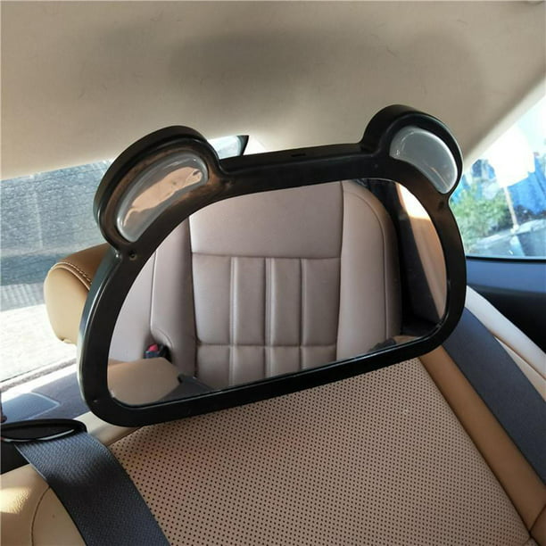 Espejo de coche para bebé con rotación de 360 degree, accesorios interiores  para automóvil con , iluminación para bebé, para niño, espejo de shamjiam  Vista trasera del asiento trasero del coche