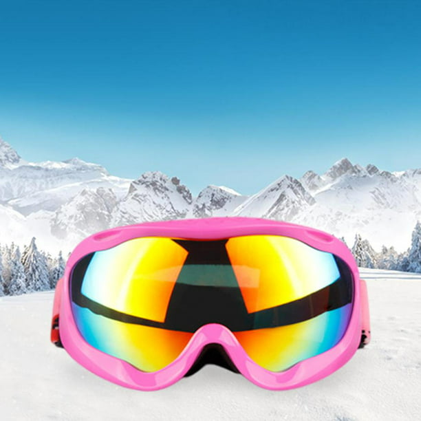 Gafas de esquí Doble capa Antivaho Anti-ceguera por nieve de esquí Gafas de  esquí Hombres Mujeres Gafas de snowboard Gafas de moto de nieve Lente de  astilla blanca Baoblaze Gafas de snowboard