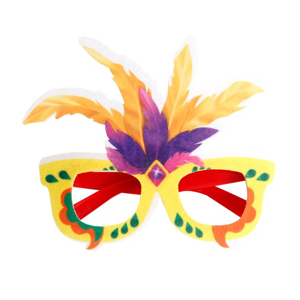 Toystoory DIY Plume anteojos marco carnaval fiestas temáticas gafas bola  rendimiento disfraces decoración gafas Kits de decoración para fiestas  Vistoso