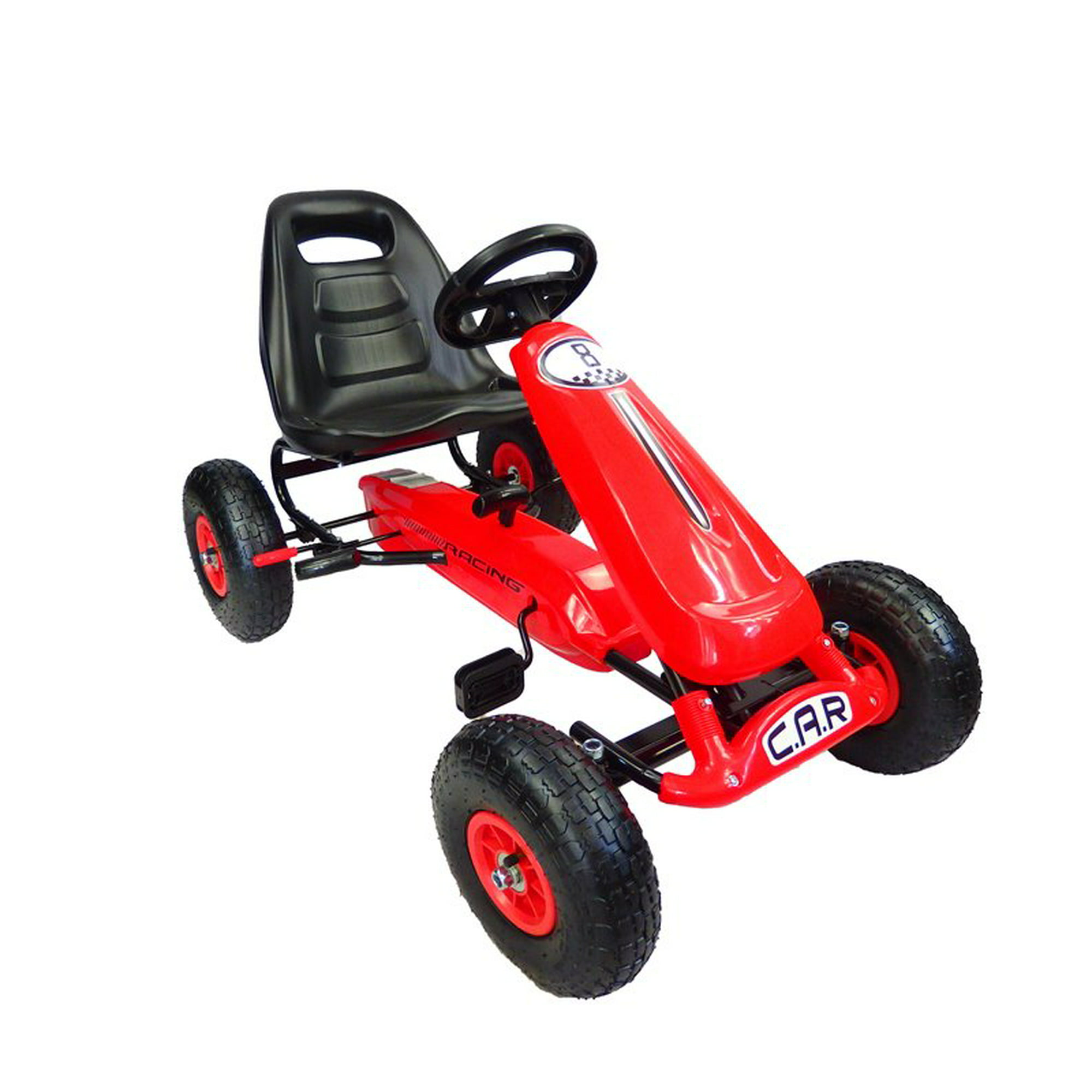 Go Kart a Pedales The Baby Shop - EBPMONT04 con llantas de aire Rojo 