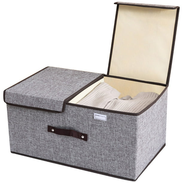 Cajas de almacenaje Plegable, Conjunto de Organizadoras Tela, Cubos de  Almacenamiento Organizadores de Contenedore para Ropa Juguetes Libros