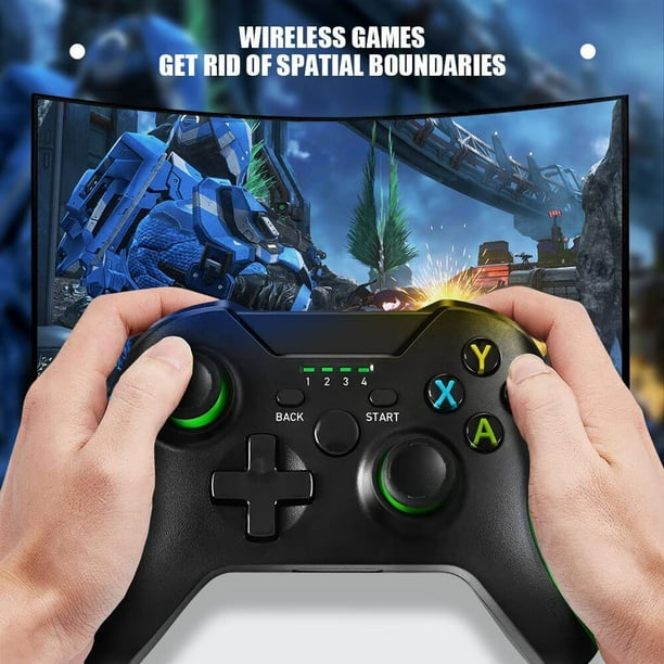 Controlador inalámbrico para Xbox One, Joystick de Gamepad inalámbrico 2.4G  compatible con Xbox One/One S/Series X/PS3/PC Windows 7/8/10 (con soporte)
