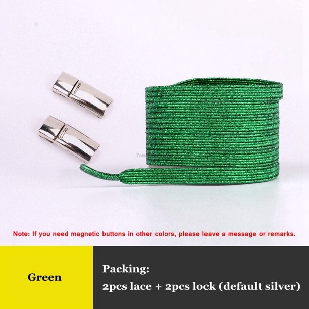 Lock Laces - Verde - Cordones Elásticos