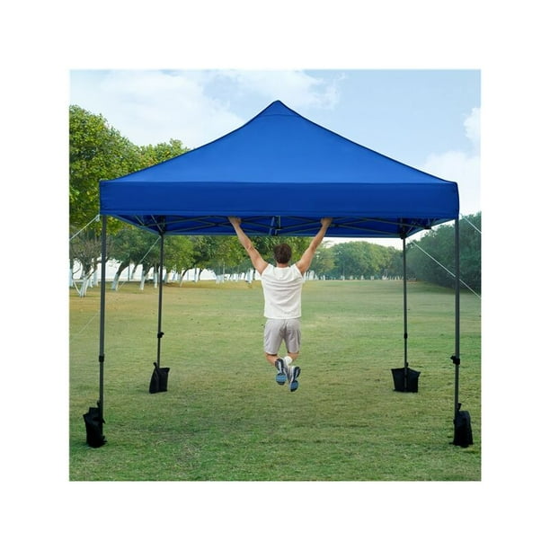 3 X 3 M Carpa Plegable para Jardín Cenador Toldo para Camping Festival  Playa con Bolsa Azul