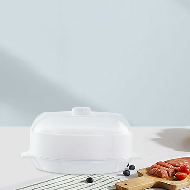 Comprar Vaporera redonda simple/doble nivel de cocina microondas alimentos  utensilios de cocina verduras pescado
