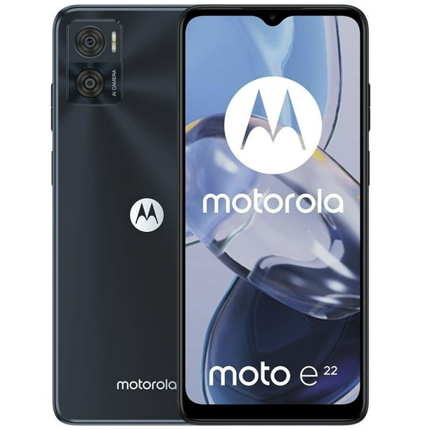 Smartphone Motorola Moto E22, 32GB ROM/3GB RAM, en color Negro,  Desbloqueado