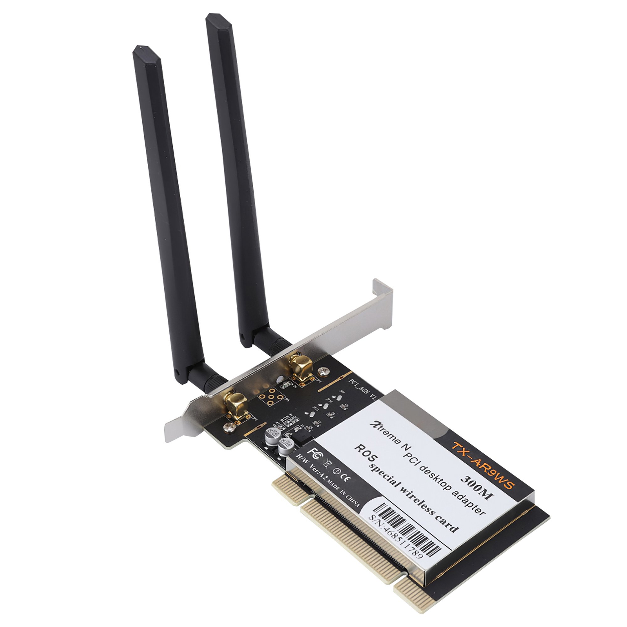 TARJETA DE RED WI-FI PCI TP-LINK MIMO, 300MBPS, ATHEROS 3 ANTENAS