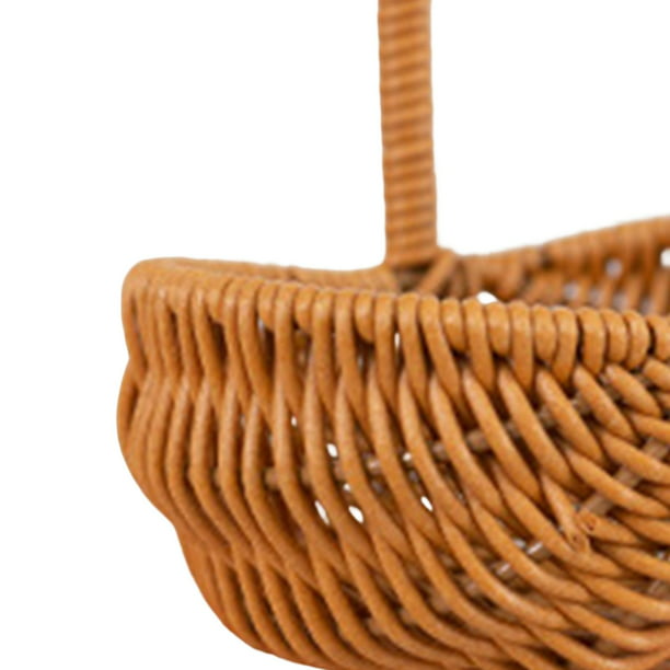 1 juego de mini cesta para decoración de boda, cesta pequeña de granja,  cesta pequeña de caramelo mexicano, mini cestas tejidas con asas, cesta  colgante de pared, cesta colgante de cuerda para niños, : Hogar y Cocina 