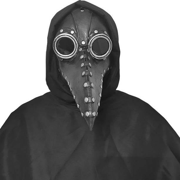 Máscara de médico de la peste negra, máscara de miedo de Halloween Máscara  de la plaga Doctor Máscara de cabeza de doctor Fiesta Mardi Gras Máscara de