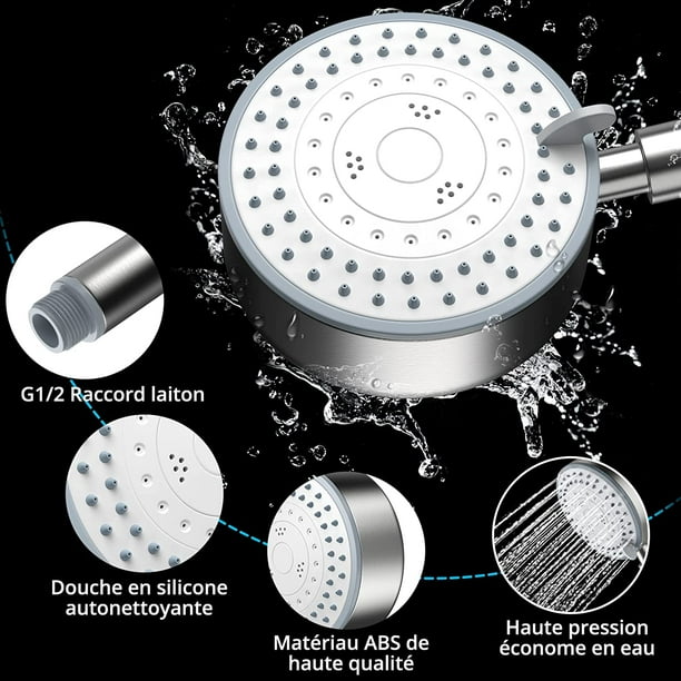  Filtro de grifo de agua de cocina, 3 modos de posición  ajustable, cabezal rociador de grifo de fregadero de alto flujo de agua,  cabezal de agua para el hogar, cocina, baño