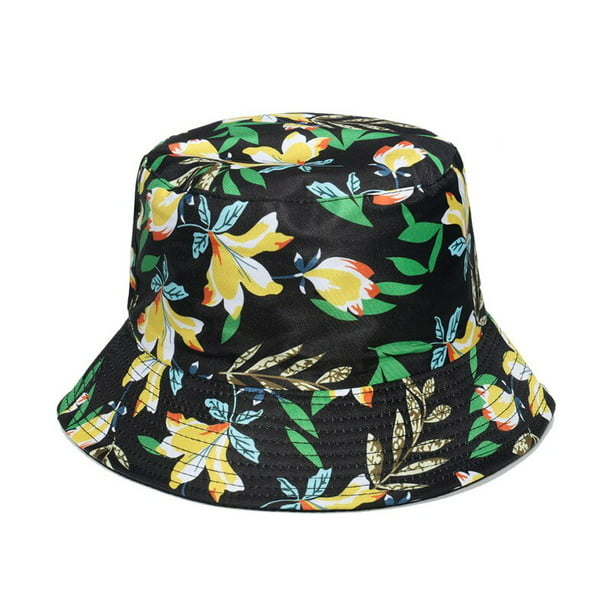 Sombrero de Pescador de Doble Cara Para Hombre y Mujer Gorra Estampado