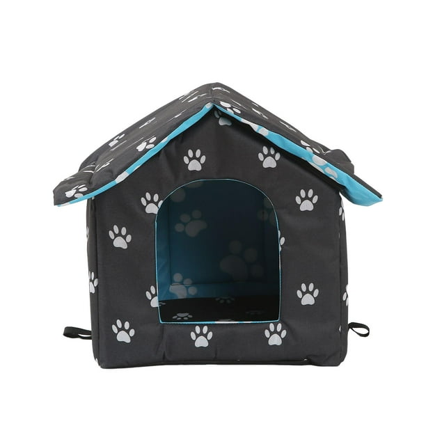 Casa Cálida para Al Aire Libre, Interior Exterior Exterior con Cojín  Extraíble, Casa para Perros Y Gatitos, Refugio para Gatos Callejer  33cmx30cmx33cm Sunnimix Casa para gatos al aire libre