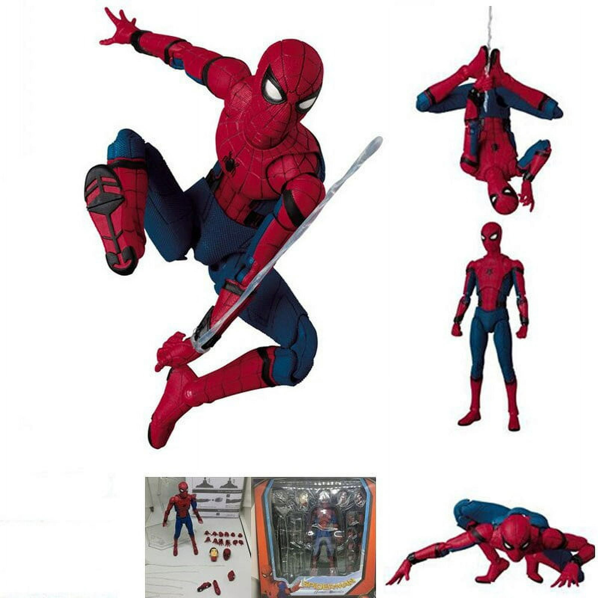Figuras de acción de Spiderman de Los Vengadores para niños, traje de  actualización, edición de juego de PS4, juguetes calientes para niños,  regalo LIUWENJING unisex