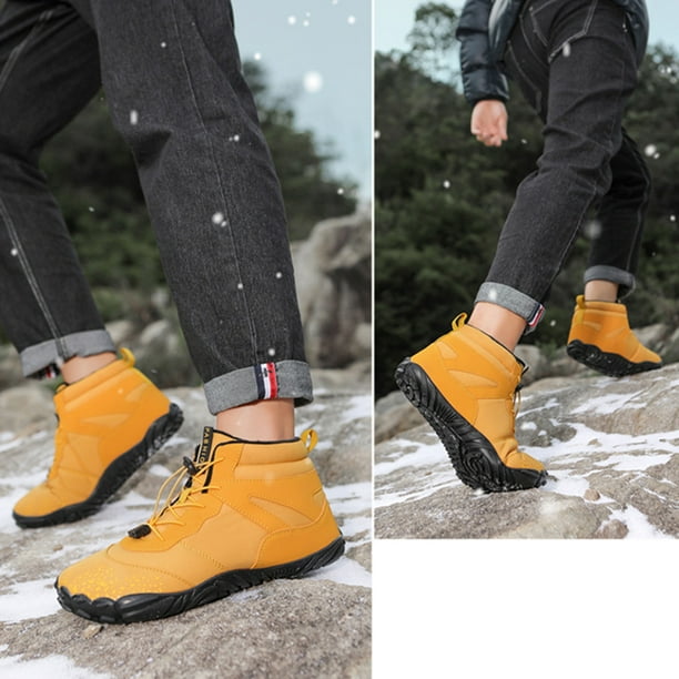 Botas de nieve Zapatos de algodón Zapatos para caminar al aire libre Felpa  cálida Impermeable A prue Likrtyny Tenis De Mujer Tenis De Hombre