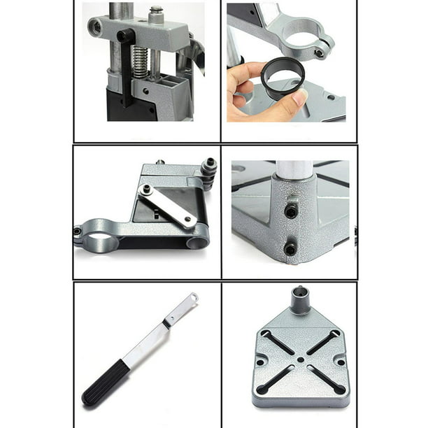 Soporte de prensa de taladro ajustable para herramienta de reparación de  banco de trabajo de taladro, herramienta de soporte universal de abrazadera
