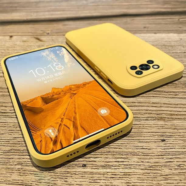 Funda Silicona Líquida Ultra Suave para Xiaomi Redmi 9C color Amarilla