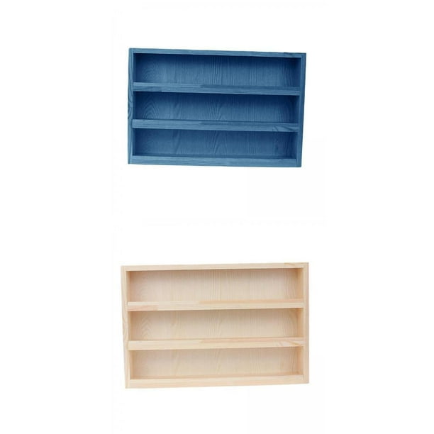 2X 3 lazos Estante de almacenamiento de escritorio Mini estantería de  Soporte para cinta de archivo color BLESIY Rack de almacenamiento de  escritorio