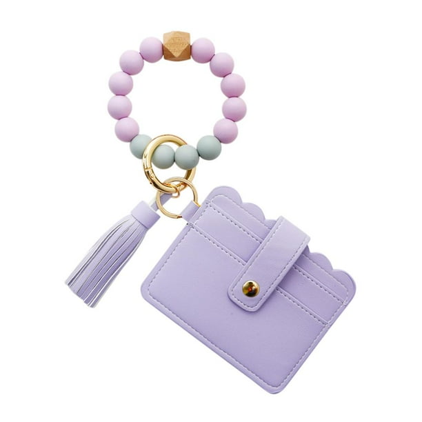 para mujer Cartera Llavero Brazalete Llavero Bolsa Llavero Lavanda