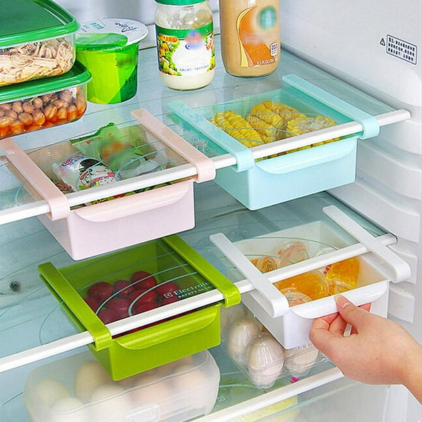 Organizador De Almacenamiento Slide Kitchen Nevera Congelador Ahorro de espacio Organizador Sywqhk Libre de | Walmart en línea