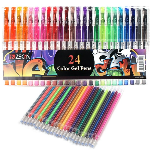 Juego de bolígrafos de Gel de colores para niños y adultos