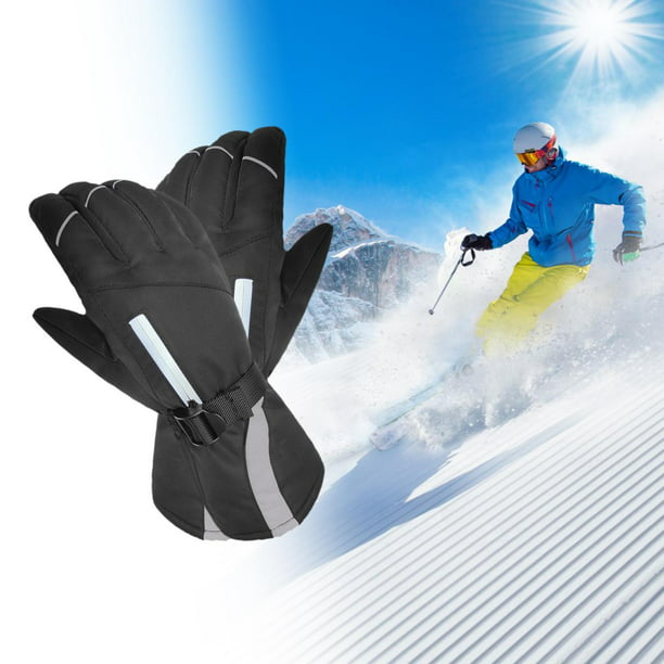 Guantes de invierno impermeables, guantes de esquí y snowboard Thinsulate  3M para hombres y mujeres, guantes de pantalla táctil para pesca